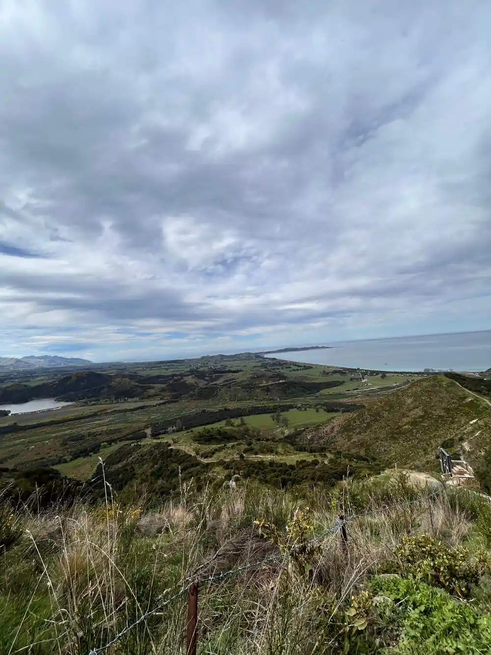 Cloud over the hills and the water